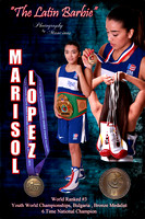 Marisol poster blue bkgrnd